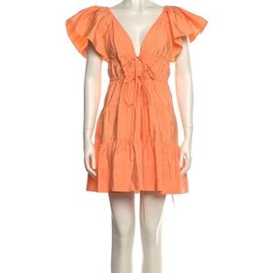 A.L.C. Vibrant Orange Mini Dress